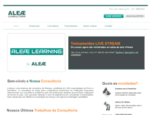 Tablet Screenshot of aleae.com.br